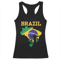 Brazilian Pride Christ the Redeemer Statue Latin America Racerback Tank Top - Wonder Print Shop