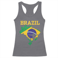 Brazilian Pride Christ the Redeemer Statue Latin America Racerback Tank Top - Wonder Print Shop
