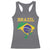 Brazilian Pride Christ the Redeemer Statue Latin America Racerback Tank Top - Wonder Print Shop