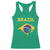 Brazilian Pride Christ the Redeemer Statue Latin America Racerback Tank Top - Wonder Print Shop