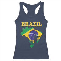 Brazilian Pride Christ the Redeemer Statue Latin America Racerback Tank Top - Wonder Print Shop