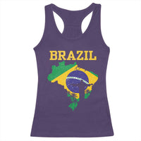 Brazilian Pride Christ the Redeemer Statue Latin America Racerback Tank Top - Wonder Print Shop