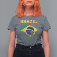 Brazilian Pride Christ the Redeemer Statue Latin America T Shirt For Women - Wonder Print Shop