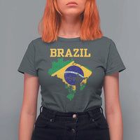 Brazilian Pride Christ the Redeemer Statue Latin America T Shirt For Women - Wonder Print Shop