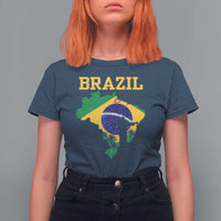 Brazilian Pride Christ the Redeemer Statue Latin America T Shirt For Women - Wonder Print Shop