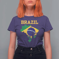 Brazilian Pride Christ the Redeemer Statue Latin America T Shirt For Women - Wonder Print Shop