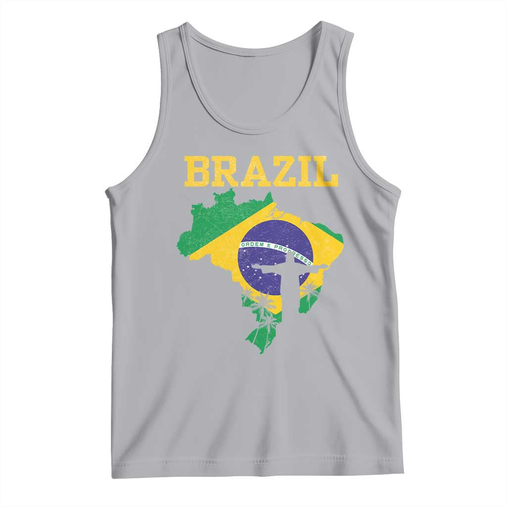 Brazilian Pride Christ the Redeemer Statue Latin America Tank Top - Wonder Print Shop
