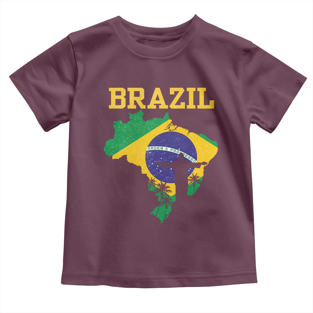 Brazilian Pride Christ the Redeemer Statue Latin America Toddler T Shirt - Wonder Print Shop