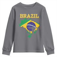 Brazilian Pride Christ the Redeemer Statue Latin America Youth Sweatshirt - Wonder Print Shop