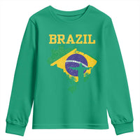 Brazilian Pride Christ the Redeemer Statue Latin America Youth Sweatshirt - Wonder Print Shop