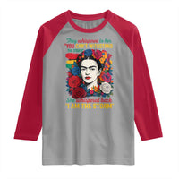 Frida Kahlo Raglan Shirt They Whispered To Her You Cant Withstand The Storm - Wonder Print Shop