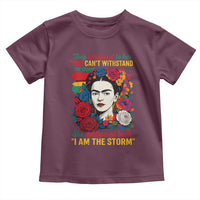 Frida Kahlo Toddler T Shirt They Whispered To Her You Cant Withstand The Storm - Wonder Print Shop