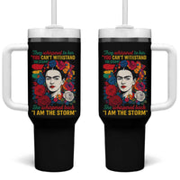 Frida Kahlo Tumbler With Handle They Whispered To Her You Cant Withstand The Storm - Wonder Print Shop