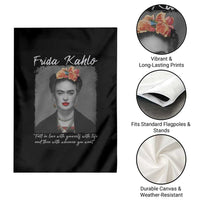 Frida Kahlo Garden Flag Fall In Love With Yourself With Life And Then Whoever You Want - Wonder Print Shop