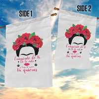 Frida Kahlo Quotes Garden Flag Enamorate De Ti De La Vida Mexican Artist - Wonder Print Shop