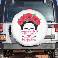 Frida Kahlo Quotes Spare Tire Cover Enamorate De Ti De La Vida Mexican Artist - Wonder Print Shop