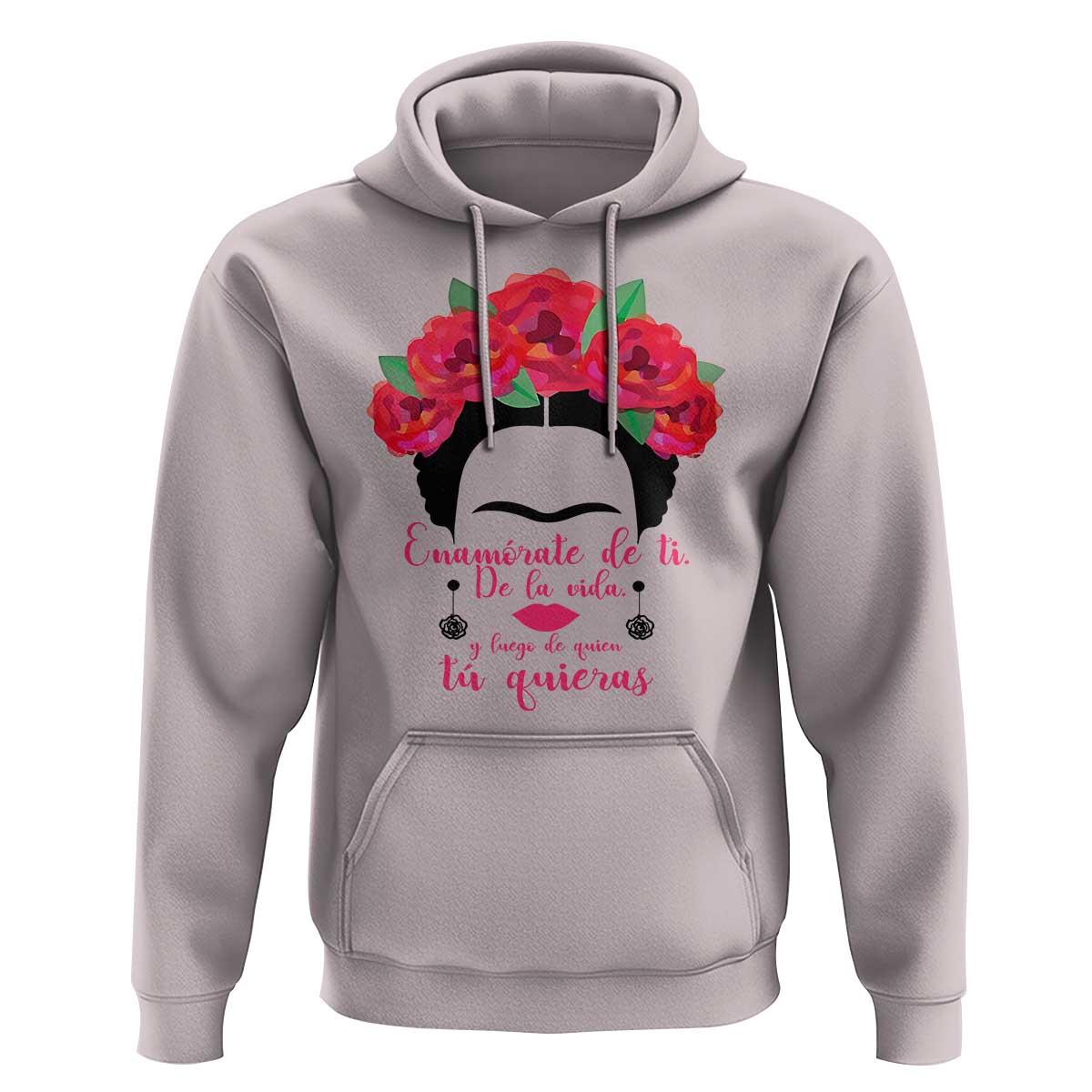 Frida Kahlo Quotes Hoodie Enamorate De Ti De La Vida Mexican Artist - Wonder Print Shop