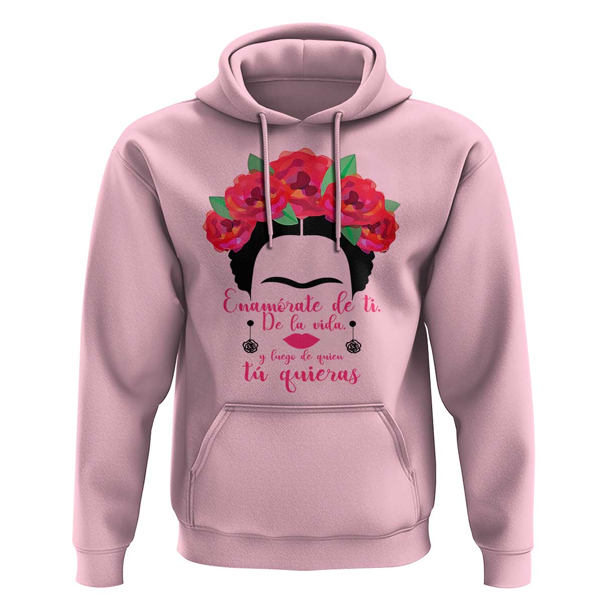 Frida Kahlo Quotes Hoodie Enamorate De Ti De La Vida Mexican Artist - Wonder Print Shop