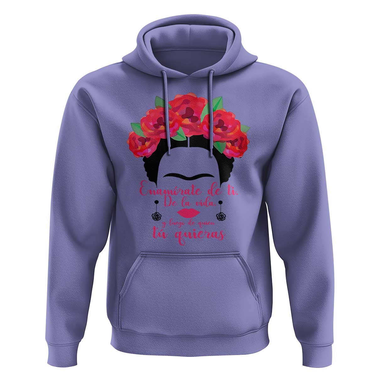 Frida Kahlo Quotes Hoodie Enamorate De Ti De La Vida Mexican Artist - Wonder Print Shop