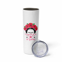 Frida Kahlo Quotes Skinny Tumbler Enamorate De Ti De La Vida Mexican Artist - Wonder Print Shop