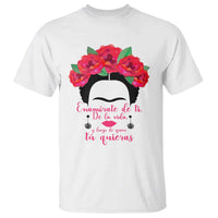 Frida Kahlo Quotes T Shirt Enamorate De Ti De La Vida Mexican Artist - Wonder Print Shop