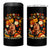 Afro Latina Power 4 in 1 Can Cooler Tumbler Hispanic Heritage Month Flowers - Wonder Print Shop