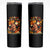 Afro Latina Power Skinny Tumbler Hispanic Heritage Month Flowers - Wonder Print Shop