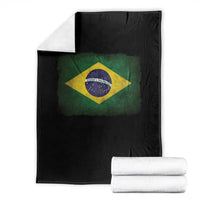 Brazilian Pride Latin America Vintage Brazil Flag Throw Blanket - Wonder Print Shop