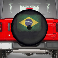 Brazilian Pride Latin America Vintage Brazil Flag Spare Tire Cover - Wonder Print Shop
