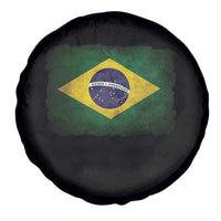 Brazilian Pride Latin America Vintage Brazil Flag Spare Tire Cover - Wonder Print Shop