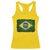 Brazilian Pride Latin America Vintage Brazil Flag Racerback Tank Top - Wonder Print Shop
