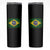 Brazilian Pride Latin America Vintage Brazil Flag Skinny Tumbler - Wonder Print Shop