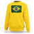 Brazilian Pride Latin America Vintage Brazil Flag Sweatshirt - Wonder Print Shop