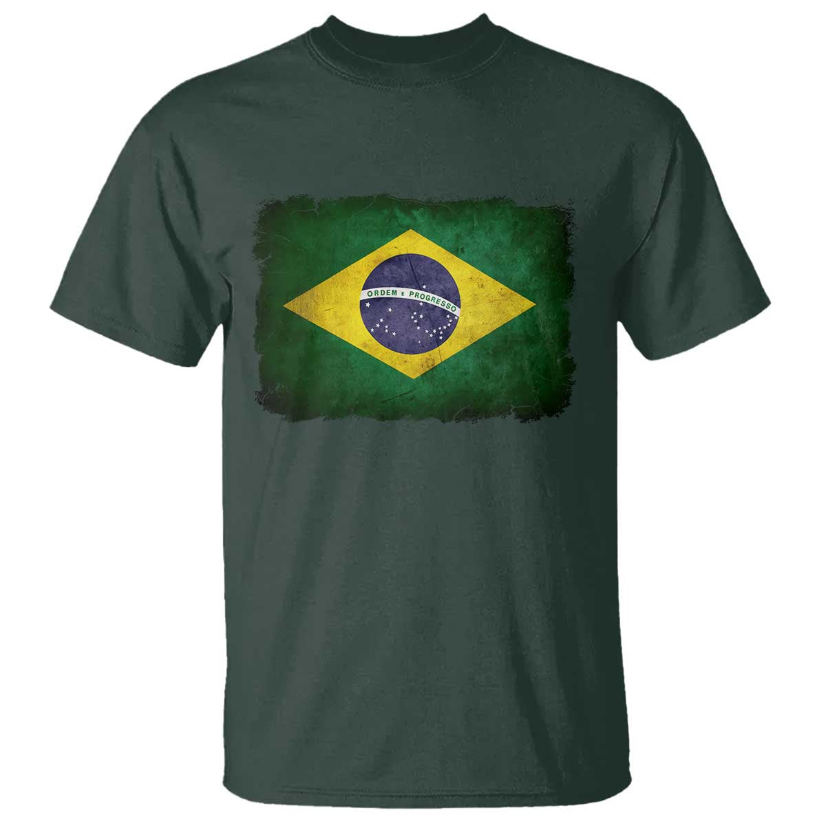 Brazilian Pride Latin America Vintage Brazil Flag T Shirt - Wonder Print Shop
