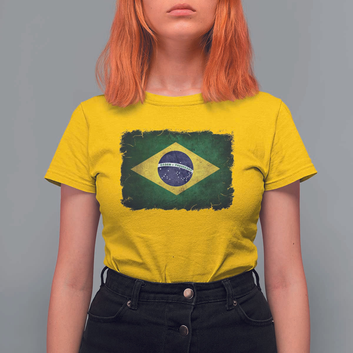 Brazilian Pride Latin America Vintage Brazil Flag T Shirt For Women - Wonder Print Shop