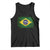 Brazilian Pride Latin America Vintage Brazil Flag Tank Top - Wonder Print Shop