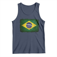 Brazilian Pride Latin America Vintage Brazil Flag Tank Top - Wonder Print Shop