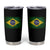 Brazilian Pride Latin America Vintage Brazil Flag Tumbler Cup - Wonder Print Shop