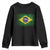 Brazilian Pride Latin America Vintage Brazil Flag Youth Sweatshirt - Wonder Print Shop