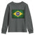 Brazilian Pride Latin America Vintage Brazil Flag Youth Sweatshirt - Wonder Print Shop