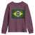 Brazilian Pride Latin America Vintage Brazil Flag Youth Sweatshirt - Wonder Print Shop