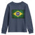 Brazilian Pride Latin America Vintage Brazil Flag Youth Sweatshirt - Wonder Print Shop