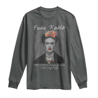 Frida Kahlo Long Sleeve Shirt Feet What Do I Need You For When I Have Wings To Fly - Wonder Print Shop
