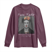 Frida Kahlo Long Sleeve Shirt Feet What Do I Need You For When I Have Wings To Fly - Wonder Print Shop