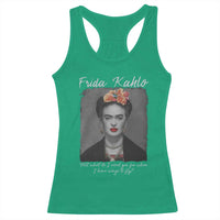 Frida Kahlo Racerback Tank Top Feet What Do I Need You For When I Have Wings To Fly - Wonder Print Shop