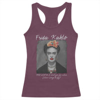 Frida Kahlo Racerback Tank Top Feet What Do I Need You For When I Have Wings To Fly - Wonder Print Shop