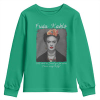Frida Kahlo Youth Sweatshirt Feet What Do I Need You For When I Have Wings To Fly - Wonder Print Shop