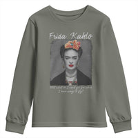 Frida Kahlo Youth Sweatshirt Feet What Do I Need You For When I Have Wings To Fly - Wonder Print Shop