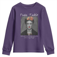 Frida Kahlo Youth Sweatshirt Feet What Do I Need You For When I Have Wings To Fly - Wonder Print Shop