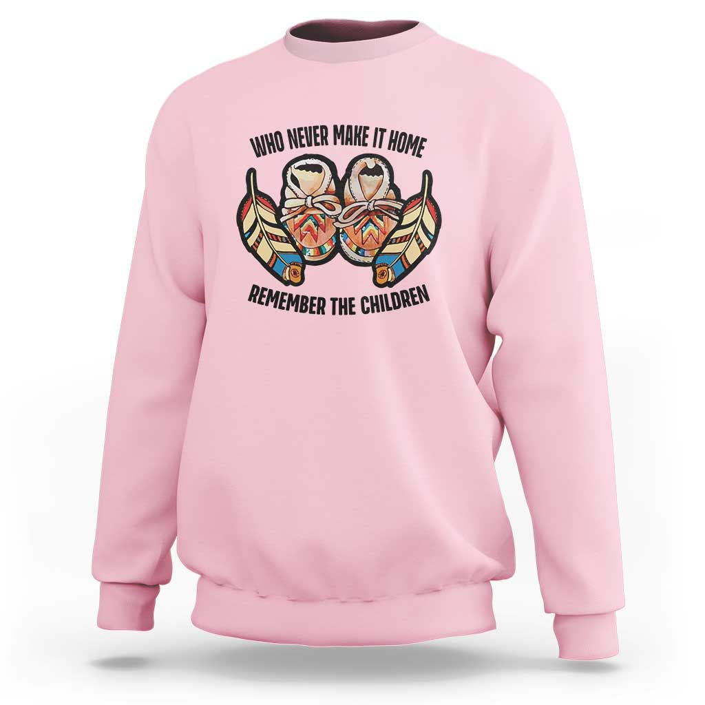 Native American Sweatshirt Remember The Children Who Never Make It Home Shoes Papoose - Wonder Print Shop
